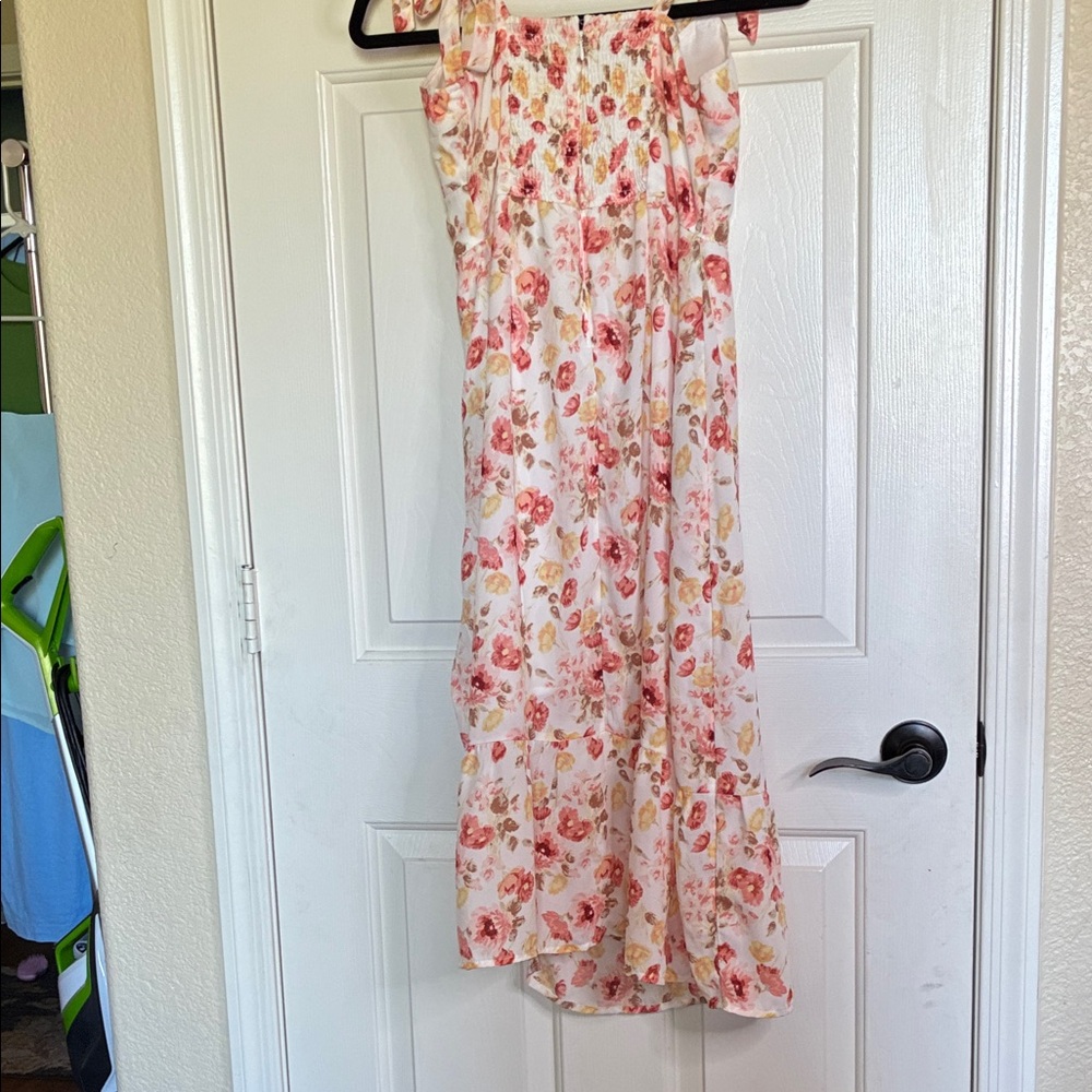 Abercrombie & Fitch Rose Print Midi Dress - Picture 7 of 7